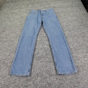 Levi's 505 Jeans Mens 30x30 Blue Regular Fit Straight Leg Denim Vintage Y2K